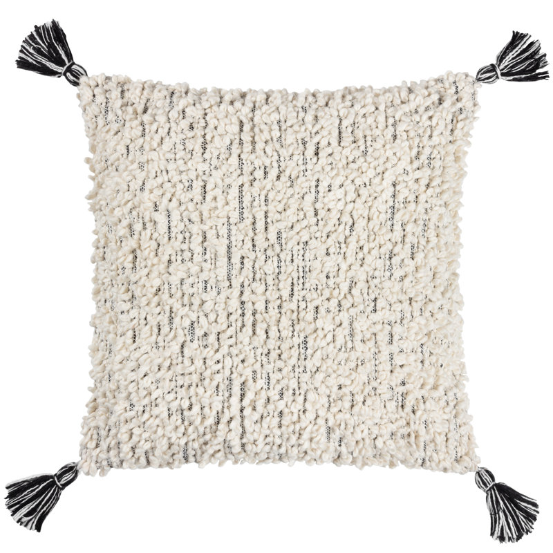 Quinby Cream Square Cushion