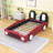 Twin Car Bed With Safety Rails And Slats-1171126287