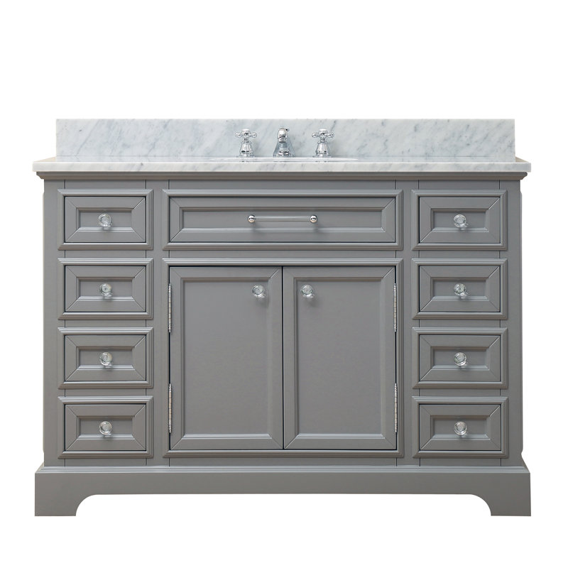 Derby 48" Single Sink Bathroom Vanity Set, Gray