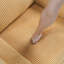 Fauteuil inclinable moderne avec dossier en velours côtelé et structure en bois massif confortable pour le salon-1111076041