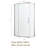 Shower Door 34-1/8" X 72" Semi-Frameless Neo-Angle Hinged Shower Enclosure-112984363