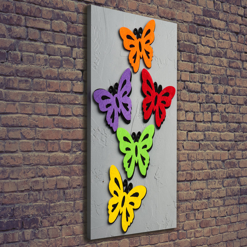 Colorful Butterflies - Wrapped Canvas Print