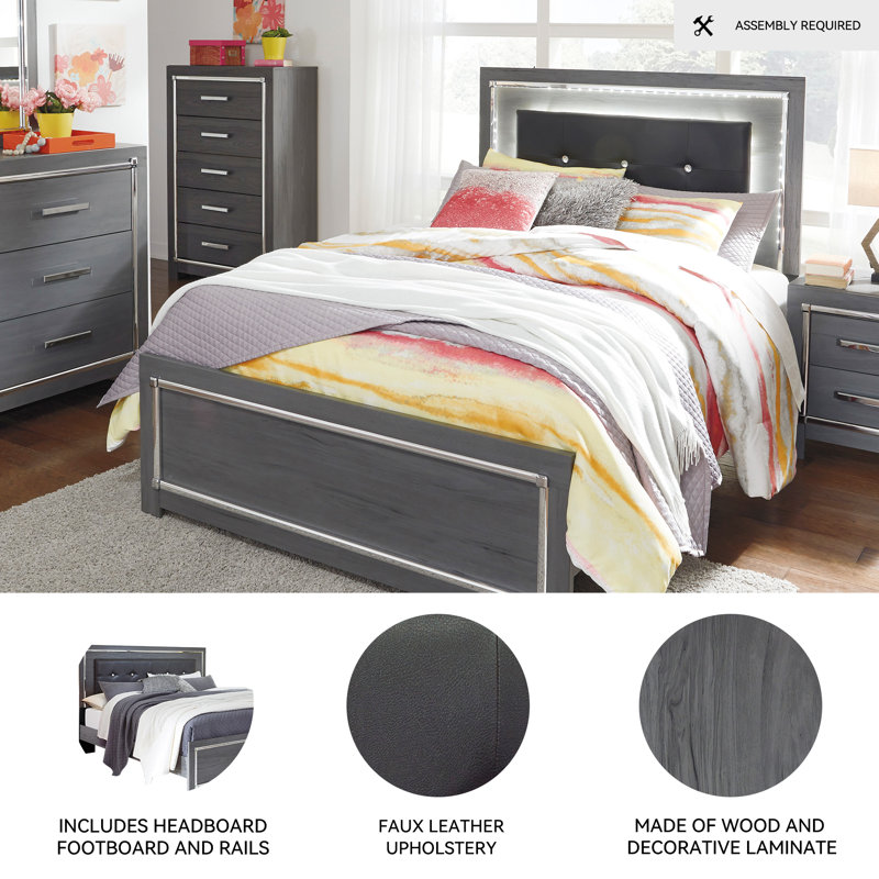 Layeska Upholstered Bed, Queen