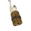 Figurine de cygne en bois blanc vieilli, de style marin côtier, posée sur un pieu de quai, hauteur 27,3 cm (10,75 pouces).-965206571