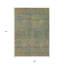 Tapis intérieur lavable abstrait doré 9 pi x 12 pi