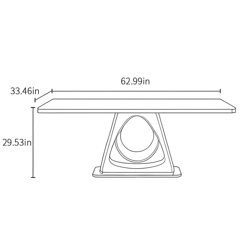 Anchorage, 29.53"H x 62.99"L x 33.46"W