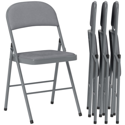 Office Folding Chairs Set of 4