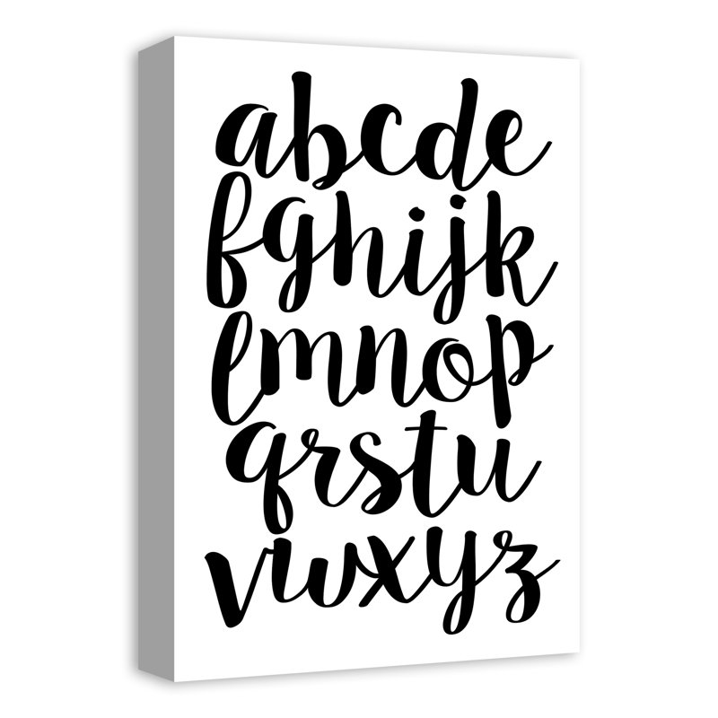 Art sur toile minuscule alphabet Maggio, H 18 po x l 12 po x P 1,25 po, Toile tendue