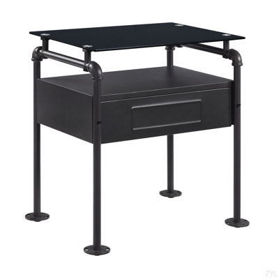 Jhanelle Metal Nightstand,night stand,bed side table