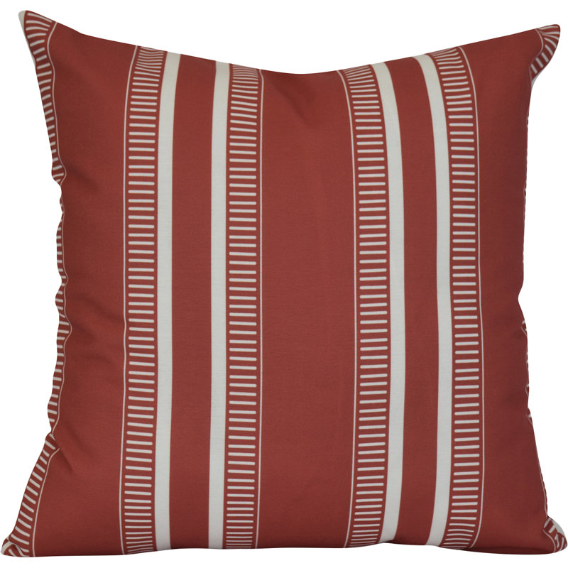 Upscale Getaway Outdoor Square Cushion with Filling, 26" x 26" , Orange