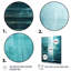 Porte à l'autre côté turquoise Riverside - Abstract Collages Wall Art Living Room-1378573800-1604124671
