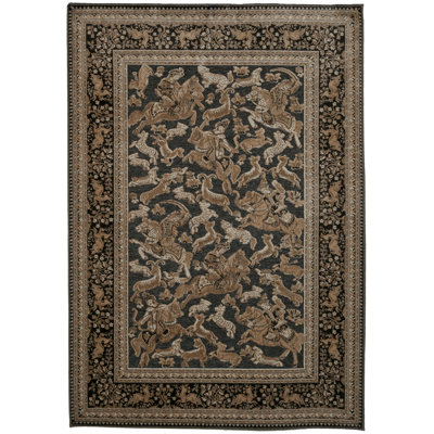 Acton Oriental Shag Area Rug