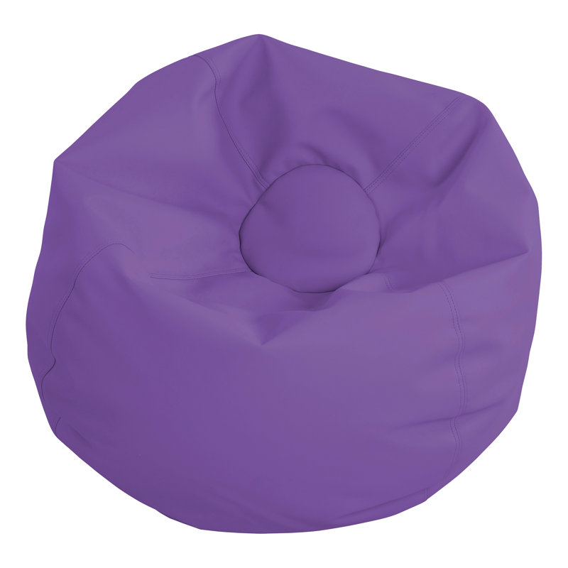 SoftScape Classic Bean Bag, Purple, 19" H x 35" W x 35" D