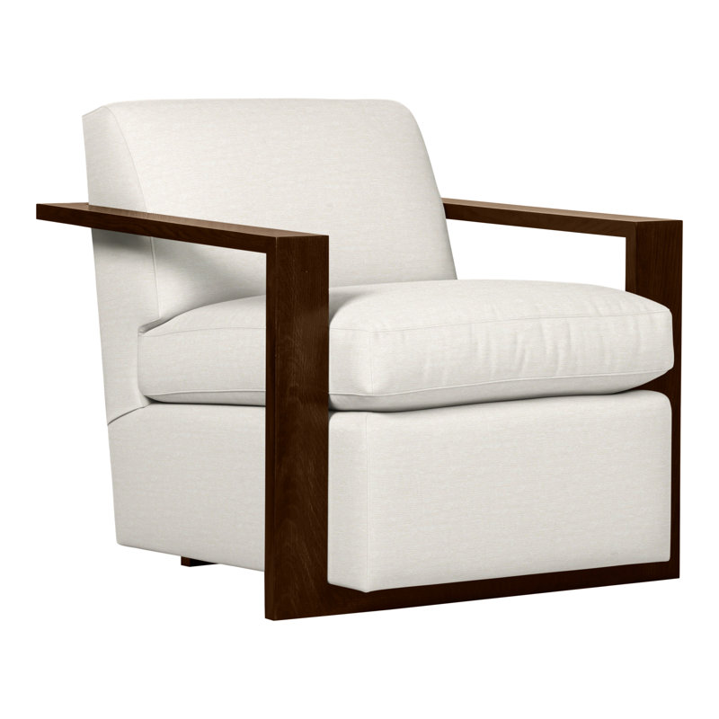 Thom Filicia Home 32" Wide Upholstered Armchair, Wrenn, Nadia Parchment