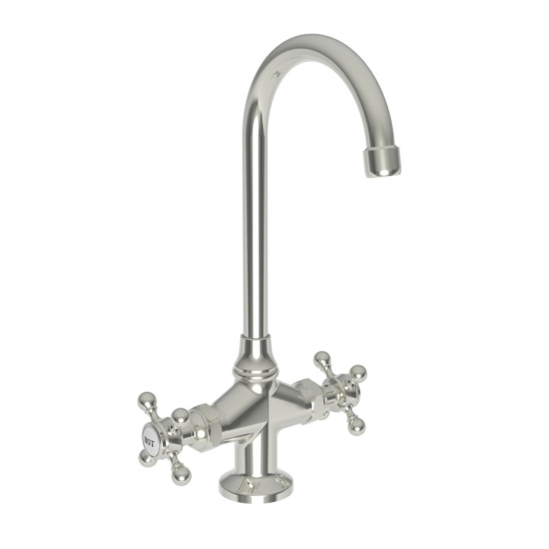 Chesterfield Double Handle Bar Faucet, Polished Nickel (PVD)
