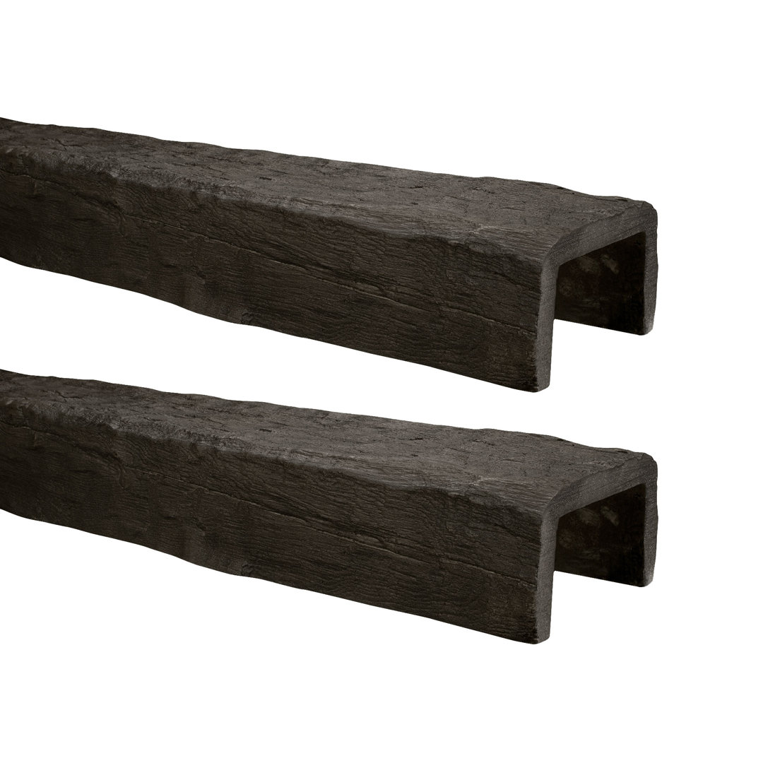 Faux Wood Beam 5 1/8"H x 153"W x 8"D U Shaped Ceiling Beam (Set of 2) Architectural Products by Outwater L.L.C. 