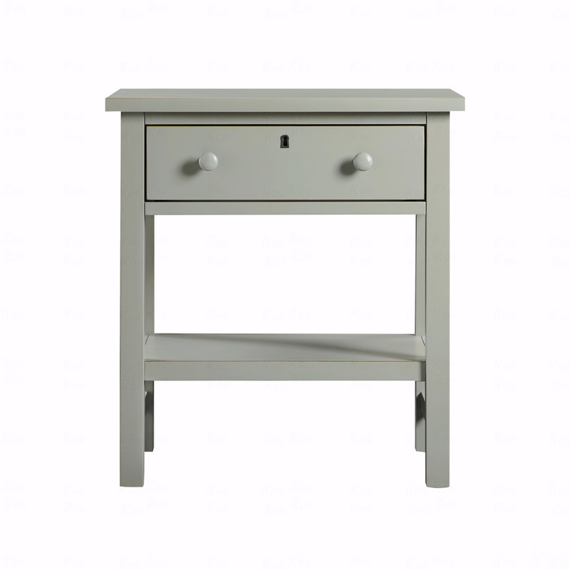 Table de chevet avec rangement à 1 tiroir, Gris