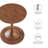 Modway Lina Solid Wood Pedestal End Table-93235980