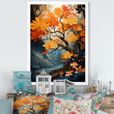 «Maple Tree Neon Vibrancy I» sur toile
