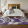 Premium Machine Washable Prisco Purple Rug