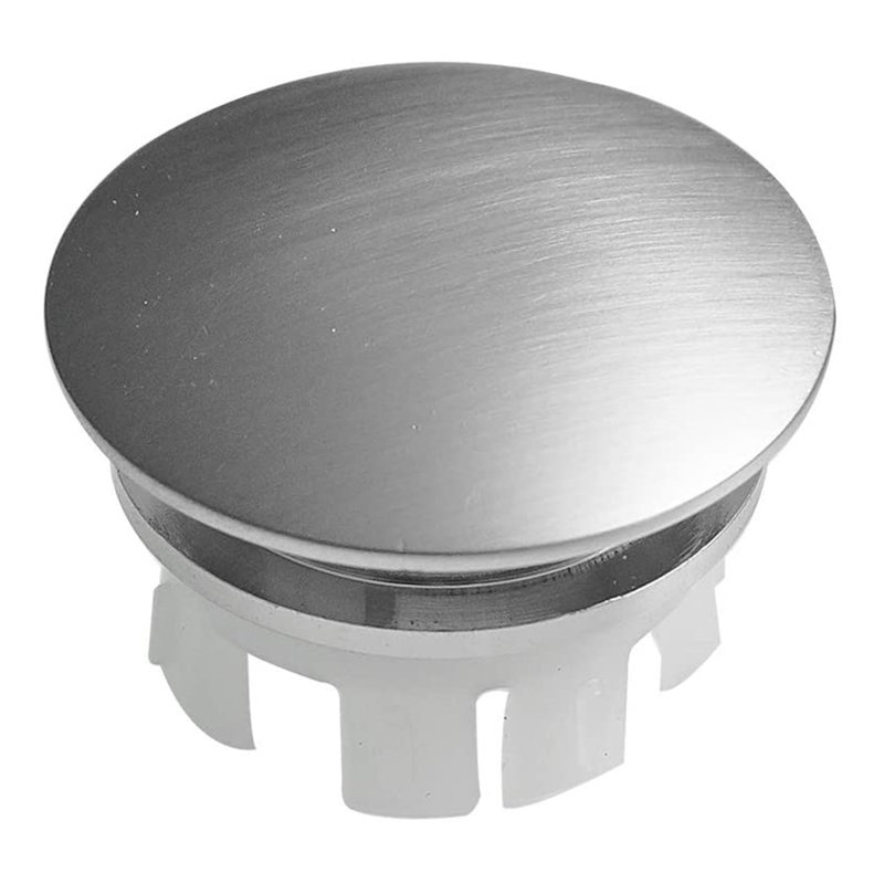 Couvercle de trop-plein de garniture de lavabo, Nickel brossé