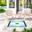 Ensembles de salle à manger de patio compacts, ensemble moderne en fer thermolaqué pour la maison de patio