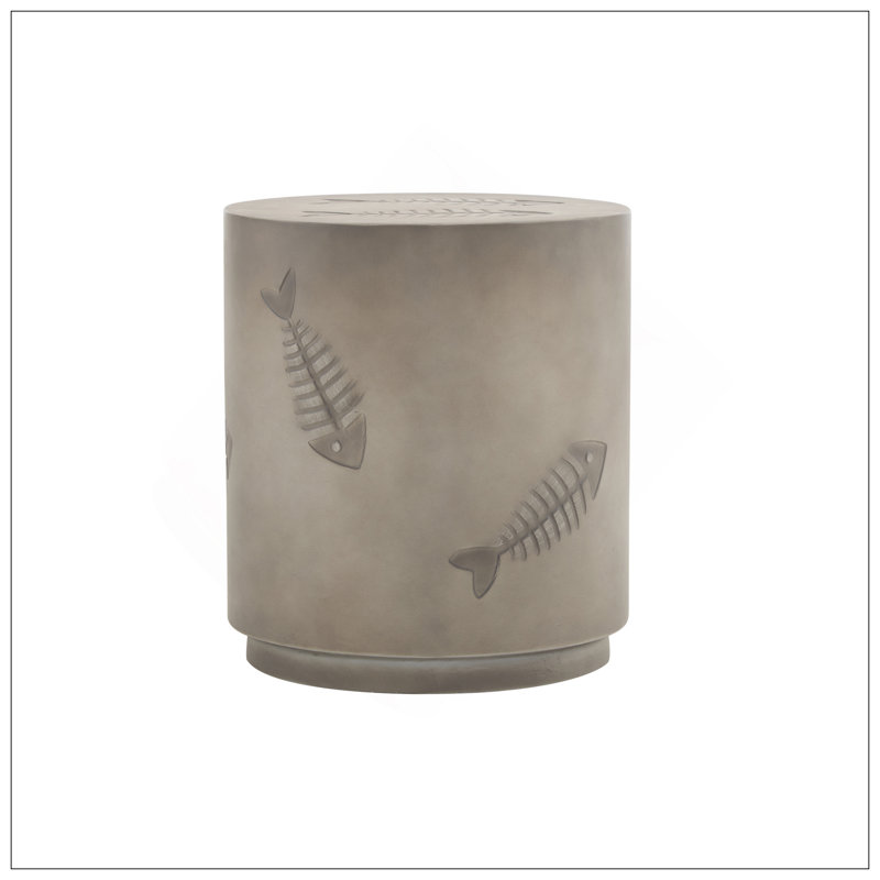 16'' MGO SIDE TABLE FISH PATTERN