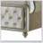 Lucienne Beige Velvet Ek Bed With Led