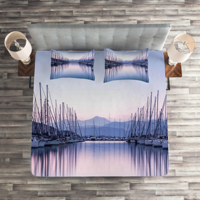 Sailboat Rustic Coverlet