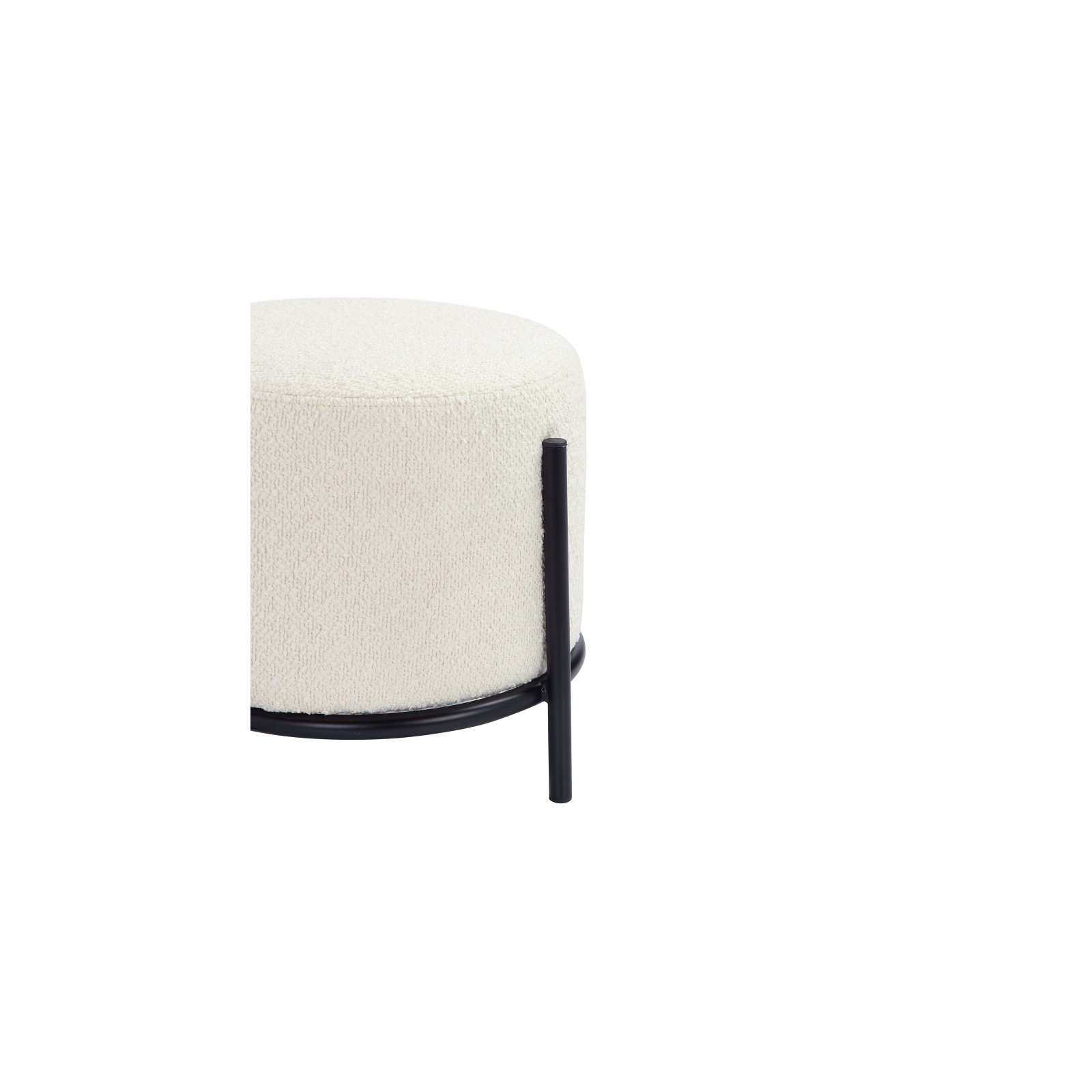 Formentera Accent Stool, White