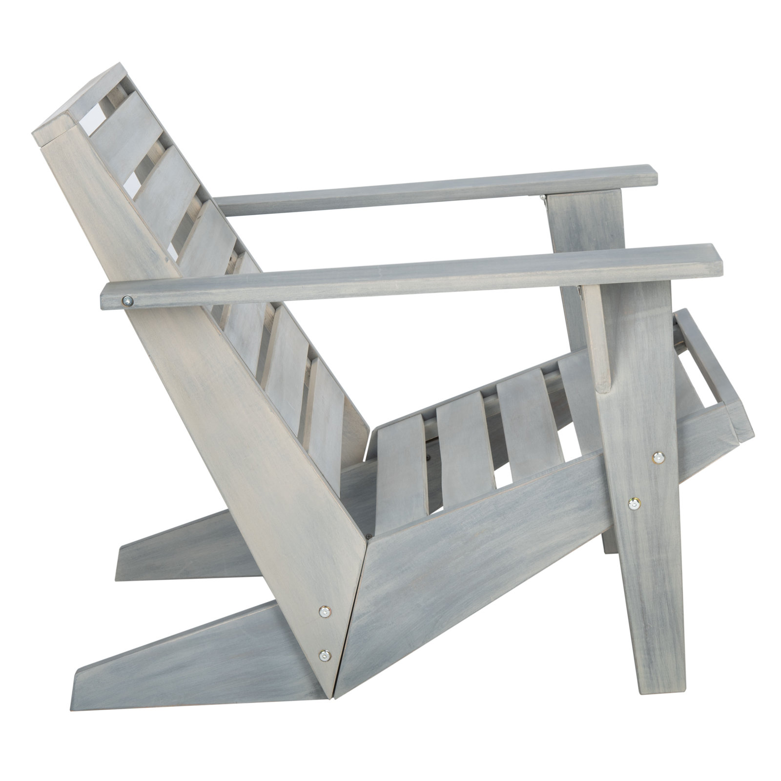 Ursa Acacia Outdoor Adirondack Chair, Ash Gray
