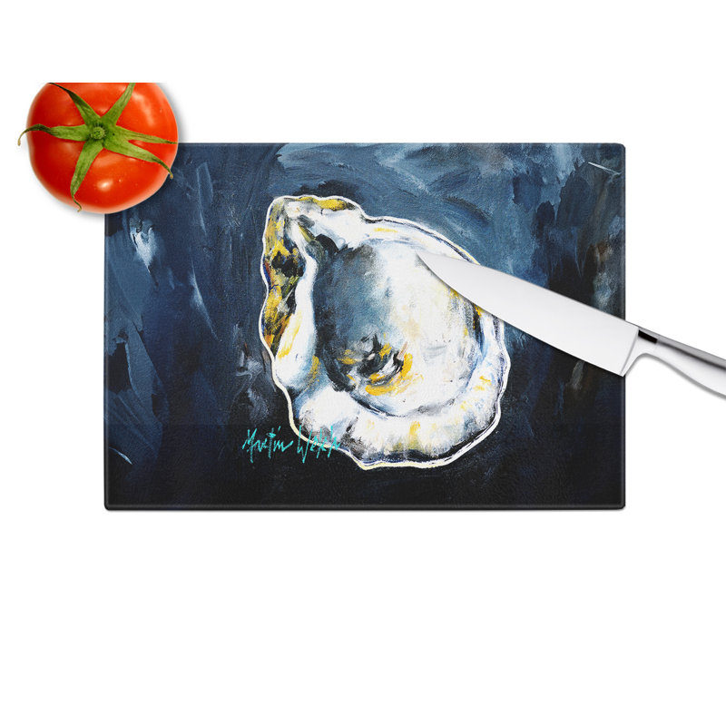 Blue Star Oyster Glass Cutting Board