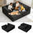 109" Modular Cloud Sectional Sofa, 7-In-1 Boneless Couch With Chaise, Zero Assembly Deep Seated Plush Corduroy Sofa For Living Room-1623067761-1623067762