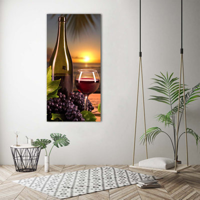 Grapes And Wine - Wrapped Canvas Print