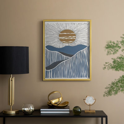 «Abstract Abstract», reproduction encadrée - prête à être accrochée - fabriquée aux États-Unis