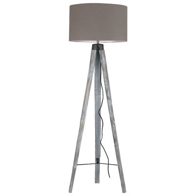 Canley 156cm Wood Tripod Floor Lamp