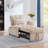 Tufted Single Pull-Out Sofa Bed with Adjustable Backrest And Pillows, Convertible Chaise Lounge-2080340210