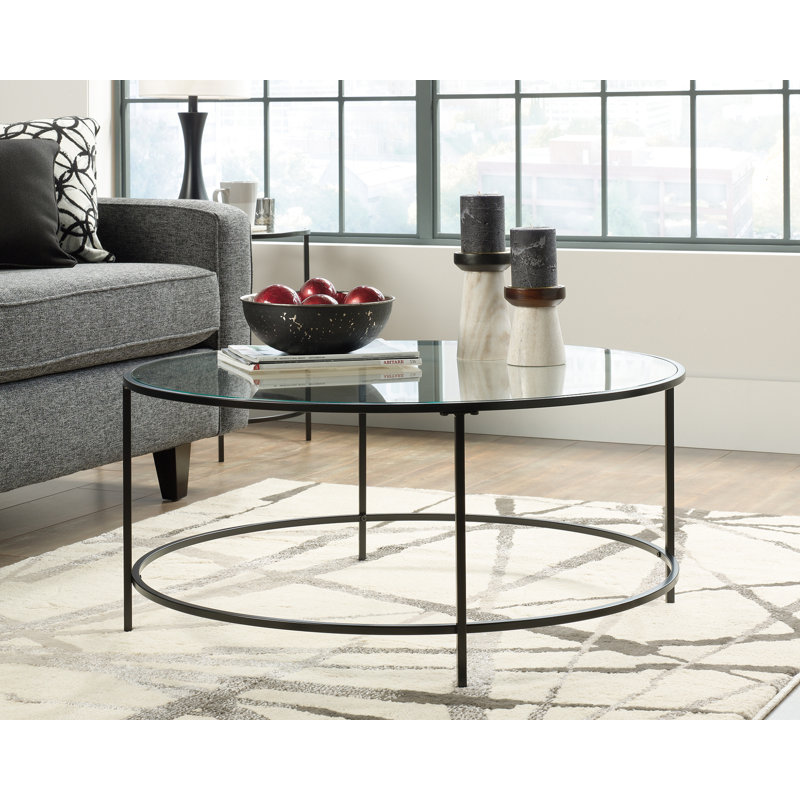 Harvey Prk Cofe Tble noir / transparent Gladver