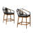 Aluminum Outdoor 24.6'' Counter Stool with Cushion