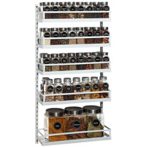 Evelots Spice Organizer-30 Bottle-Strong Hold-Easy Install-No Tool-Set