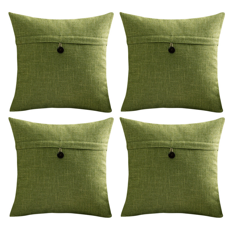  Coussin réversible, Vert, 20"H x 20"W