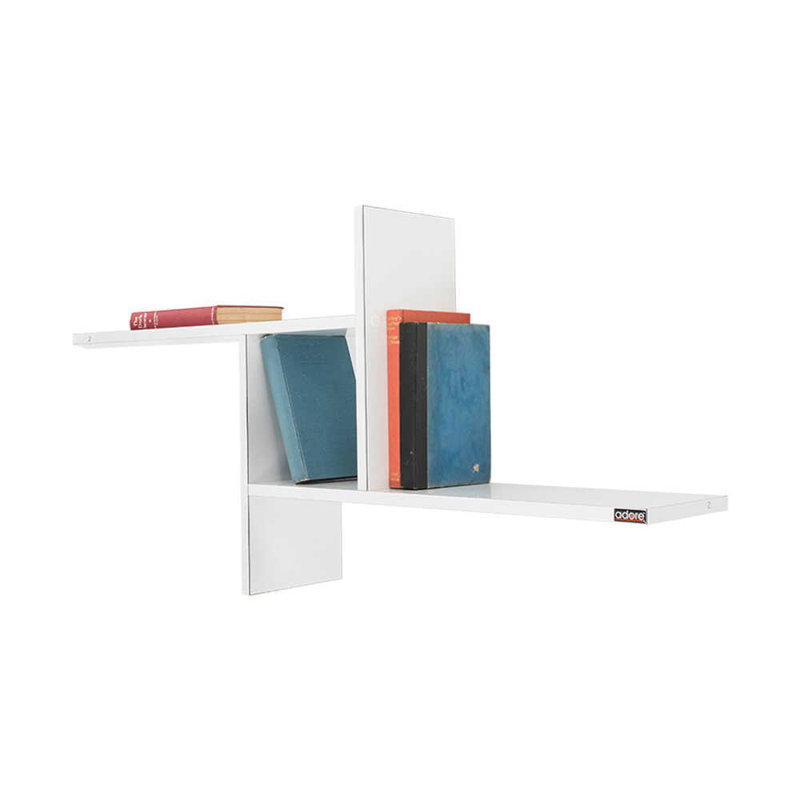 Locelso Floating Shelf, White/Natural