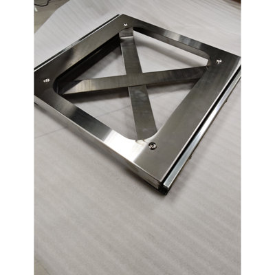 Palette cylindrique en acier inoxydable argentée 304 # avec tiroir à fermeture en douceur à l'intérieur de l'armoire, convient aux armoires 6B01, 4B03, 6B04, 14 pouces de profondeur, 2 pouces de hauteur, 4 livres d'acier, coulissante et fixe