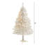 Arbre de Noël artificiel pin blanc avec lumières claires-303884788