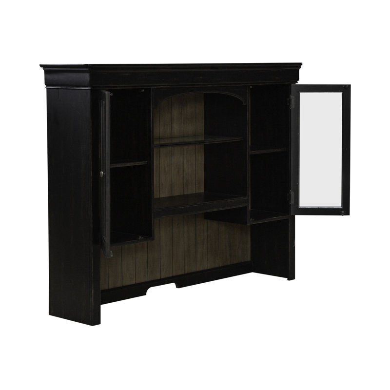  Ensemble de bureau de direction cinq pièces Juiliana avec huche et éclairage DEL