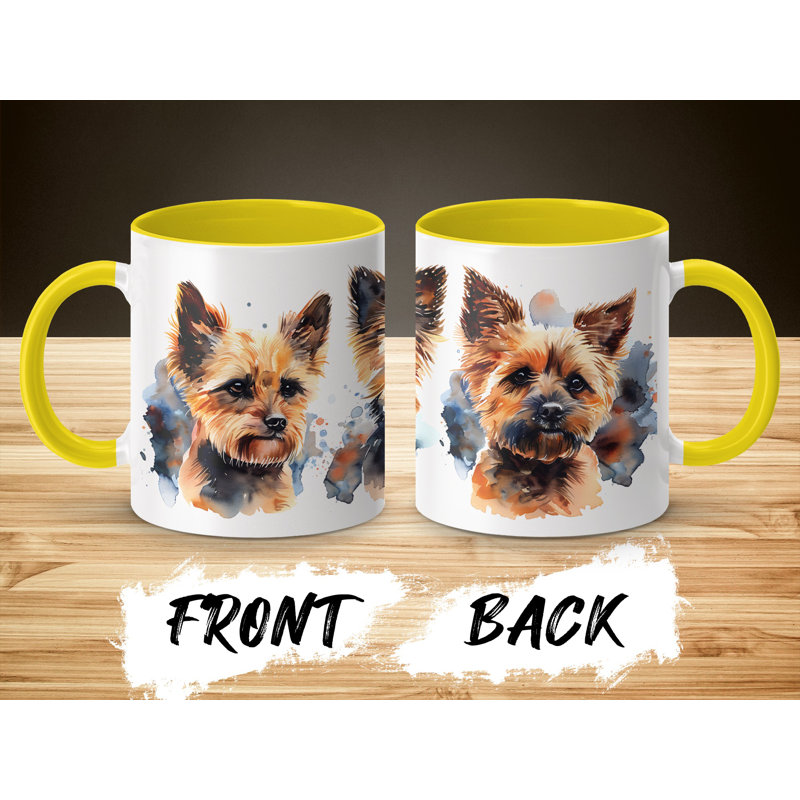 Ceramic Coffee Mug, 3, Yellow