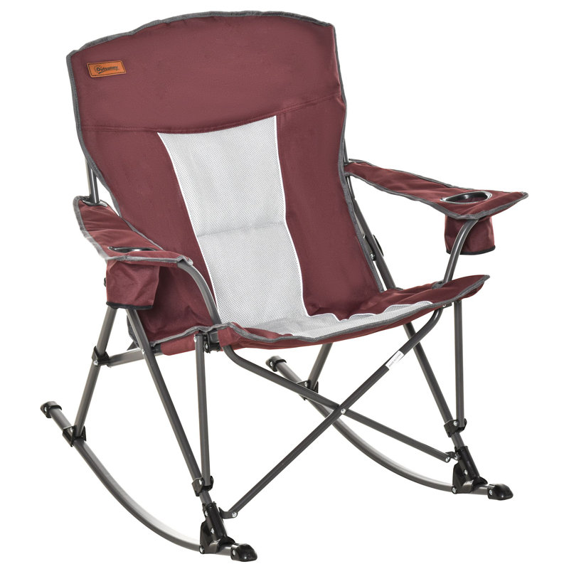 Chaise de camping pliante, Rouge