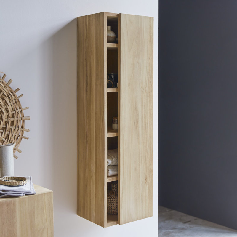 Typo Solid Wood Linen Cabinet