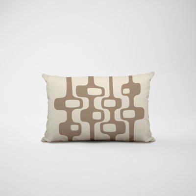 Polyester Lumbar Rectangular Indoor/Outdoor Pillow Cover & Insert