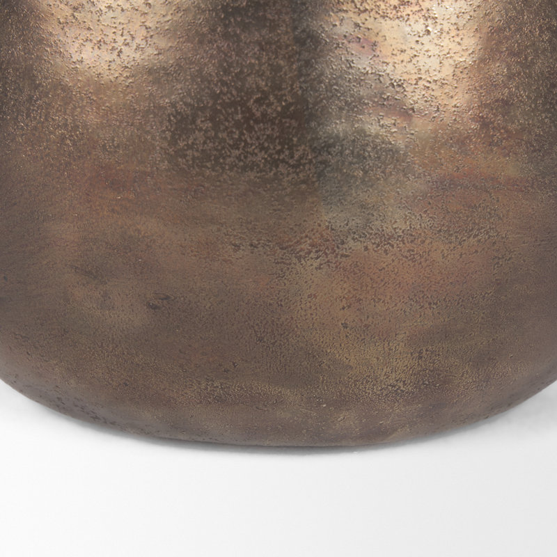 Joeisha Metal Table Vase, 9" H x 9" W x 9" D